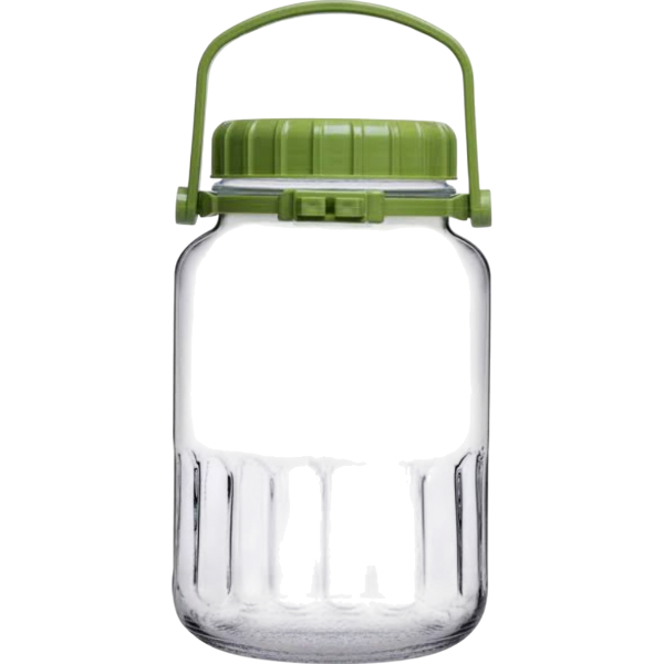 Pasabahce Harvest Jar With Green Cover 3L