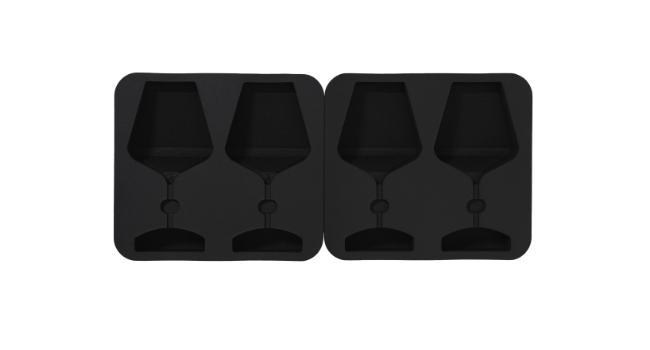 Black Leather Flat Wine Glass Cup Cover 6Un