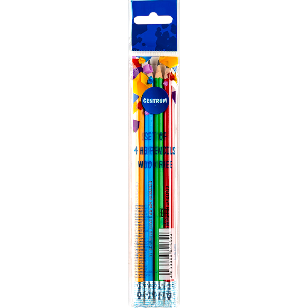 Centrum Hb Sharpened Pencils With Eraser 4Un