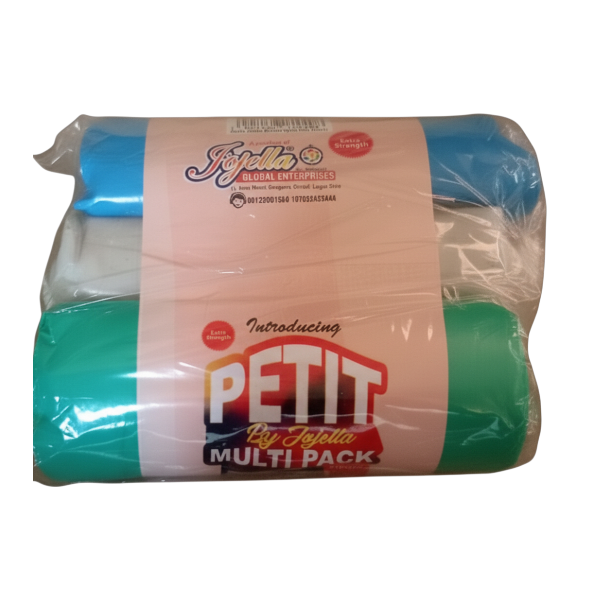 Jojella Jumbo Dustbin Bag Petit (3 In 1)- Multi Color