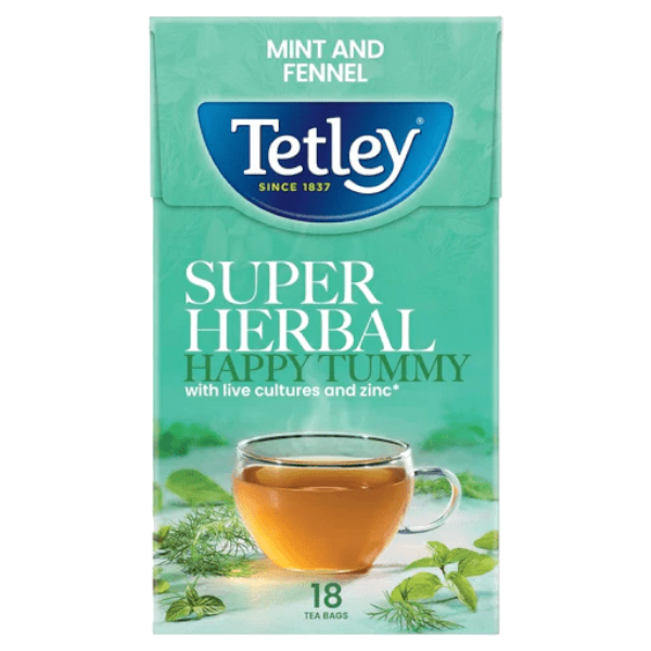 Tetley Tea Super Herbal Mint & Fennel 20S 40G
