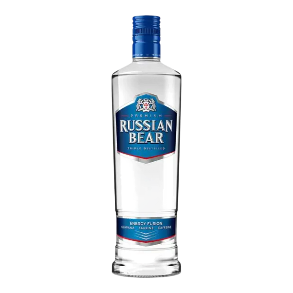 Russian Bear Vodka Energy Fusion Tripple Distilled 750Ml