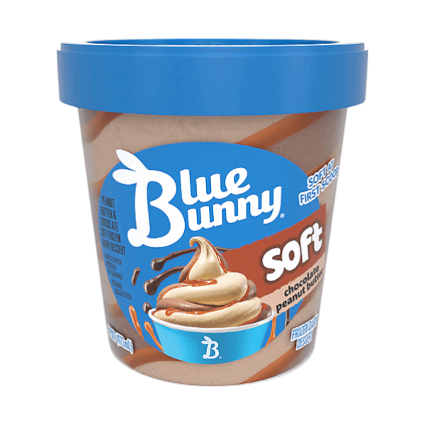 Blue Bunny Soft Chocolate Peanut Butter 414Ml