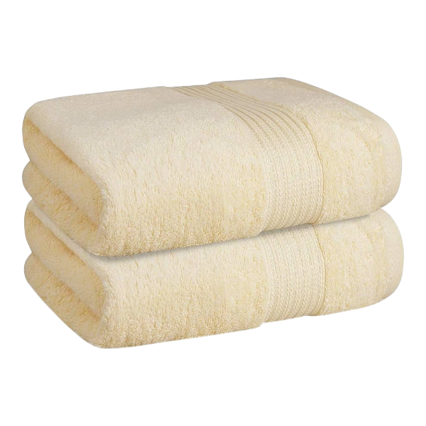 La'marvel Zero Degree Classic Bath Towel (76 X 152Cm) (30" X 60")- Ivory Cream