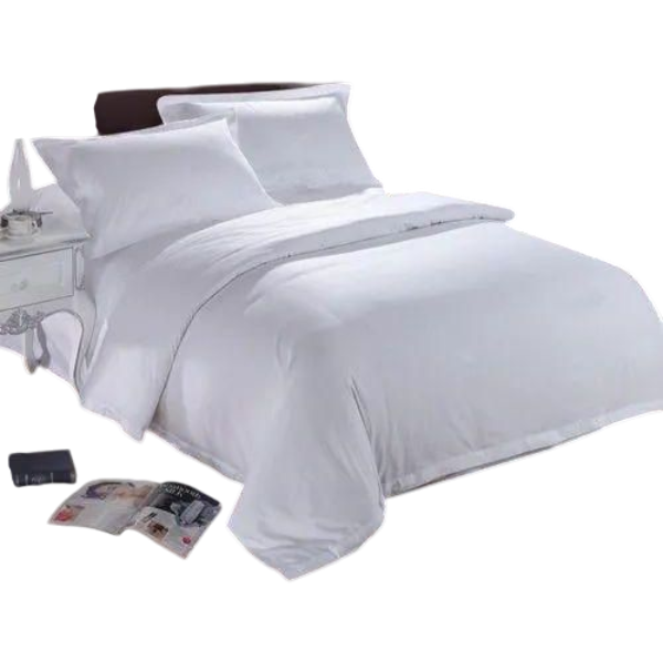 Ideas White Bedsheet (Bed Size: 4.5Ft X6Ft) With Pillowcases 2Un
