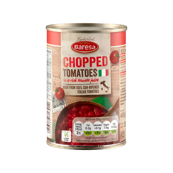 Baresa Peeled Tomatoes In Tomato Juice 400G