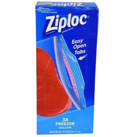 Ziploc Gallon Freezer Bags 38Un