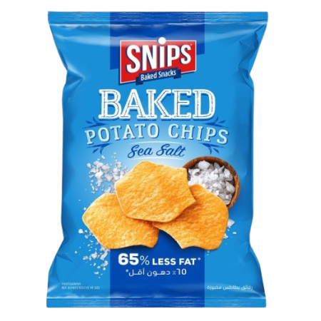 Snips Chips Baked Less Fat Salt 70G