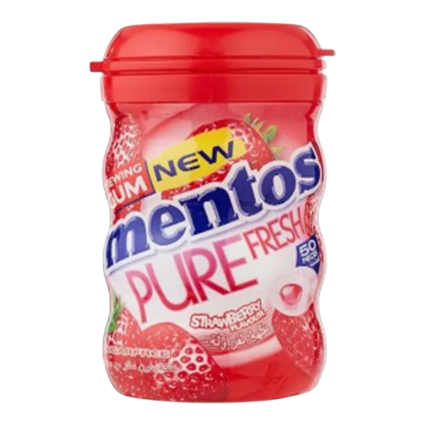 Mentos Pure Fresh Gum Strawberry 50Un