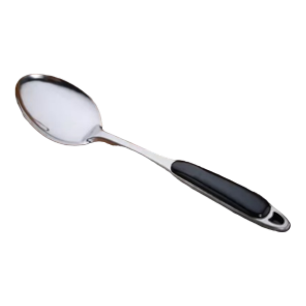 Stainless Steel Kitchen Serving Spoon With Soft Grip