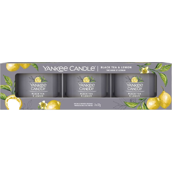 Yankee Candle Filled Voltives Black Tea & Lemon 3Un