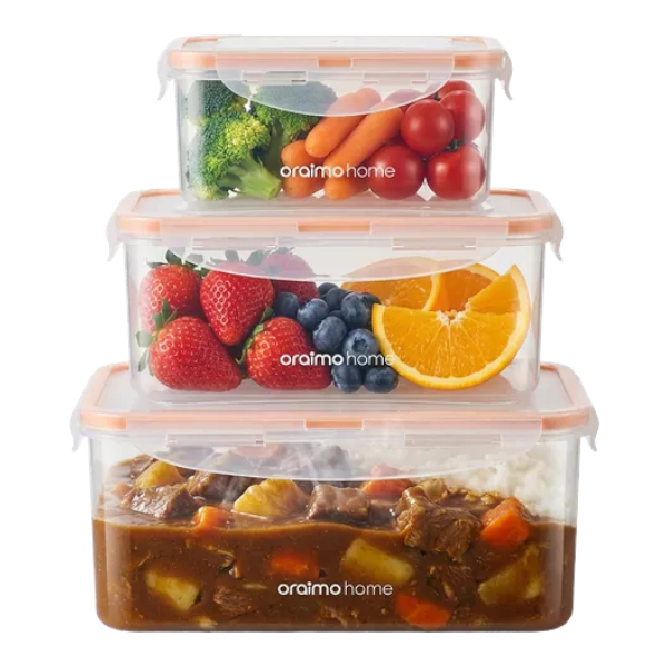 Oraimo Sealpure Silver Food Storage Container Set Ohkf-002 (3Un)