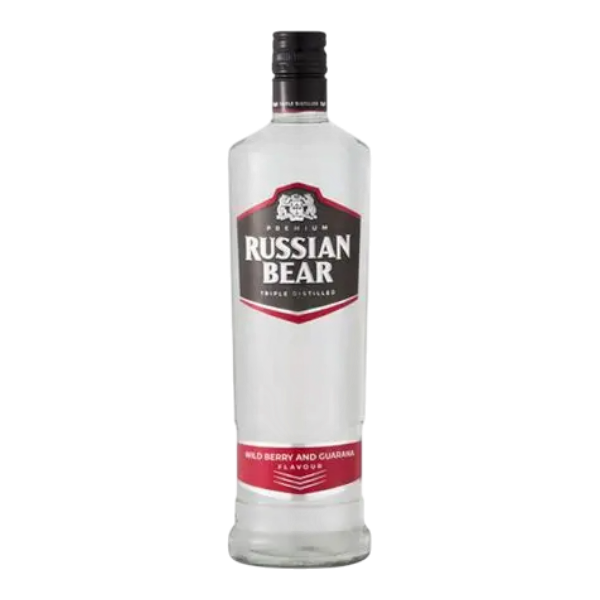 Russian Bear Vodka Wildberry & Gurana Tripple Distilled 750Ml