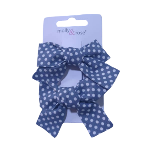 Molly & Rose Clip Bow Poca Dot
