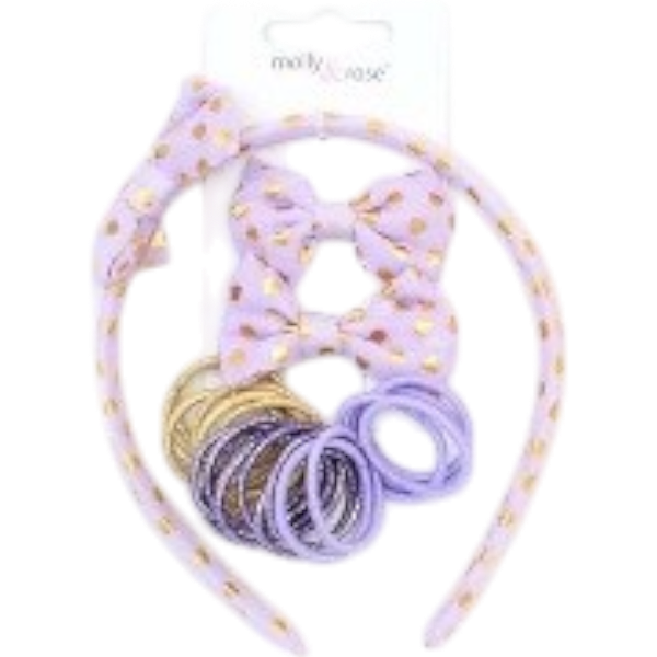 Fs Aliceband Bow Elastics Lilac