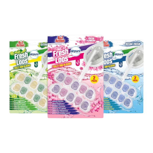 Fresh Loos Toilte Rim Blocks 6In1 10Un
