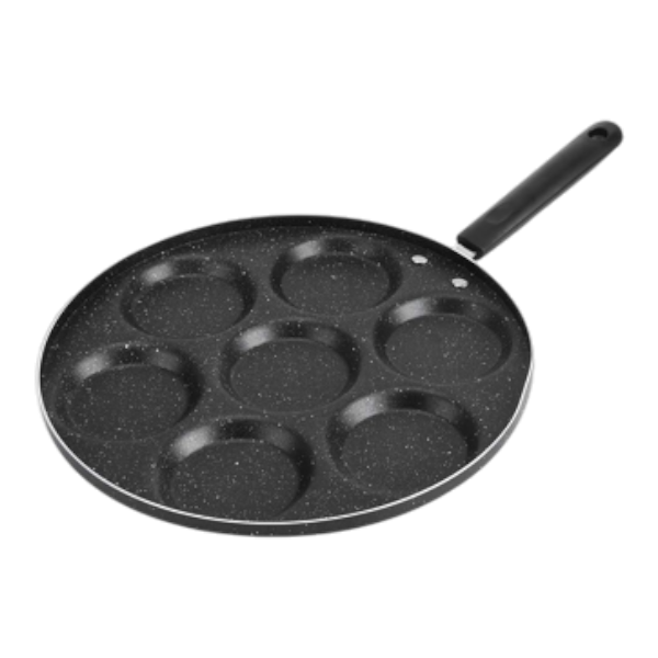 7 - Hole Non - Stick Frying Pan