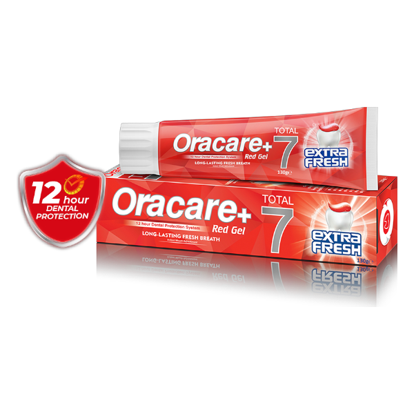 Oracare Toothpaste Long-Lasting Fresh Breath Red Gel 130G