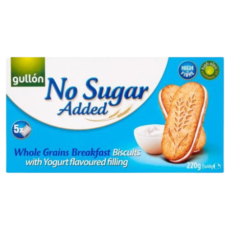 Gullon Whole Grains Yoghurt Breakfast Biscuit 220G No Added Sugar (Nas)