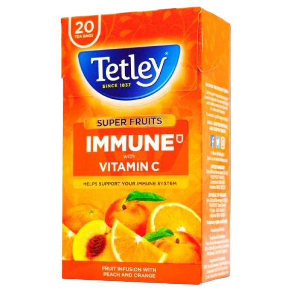 Tetley Immune Peach & Orange 20S 40G