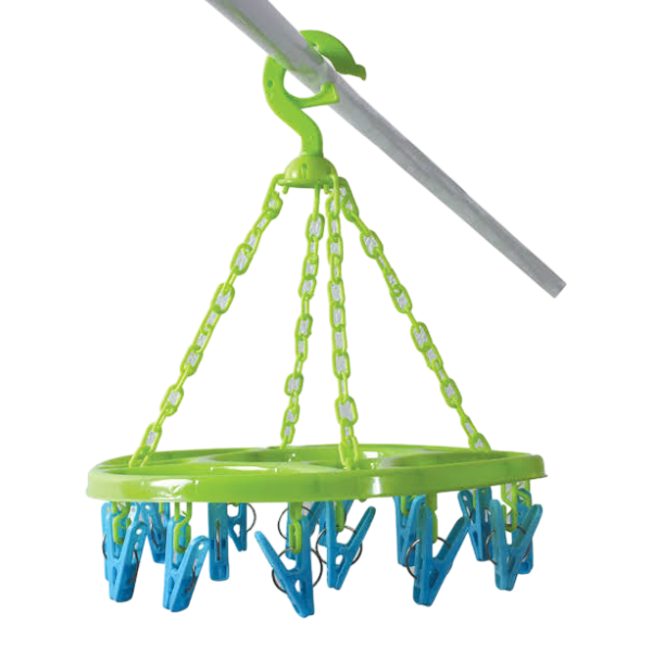 Rozenbal Rotary Airer With Pegs 16Un