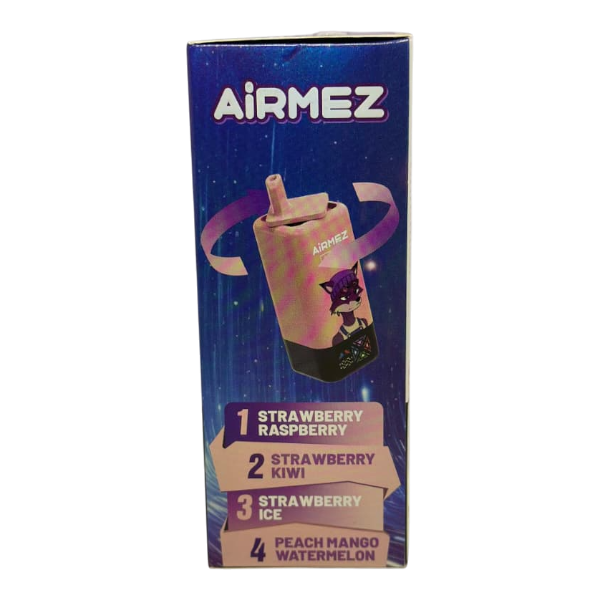 Airmez Strawberry Raspberry, Strawberry Kiwi, Strawberry Ice, Peach Mango Watermelon 120000 Puff