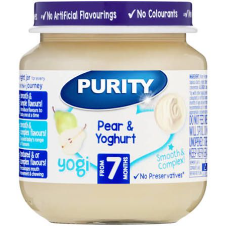 Purity Pears & Yoghurt 125Ml
