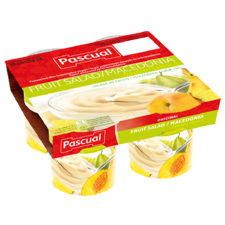 Pascual Yoghurt Fruit Salad 4Pk 125G