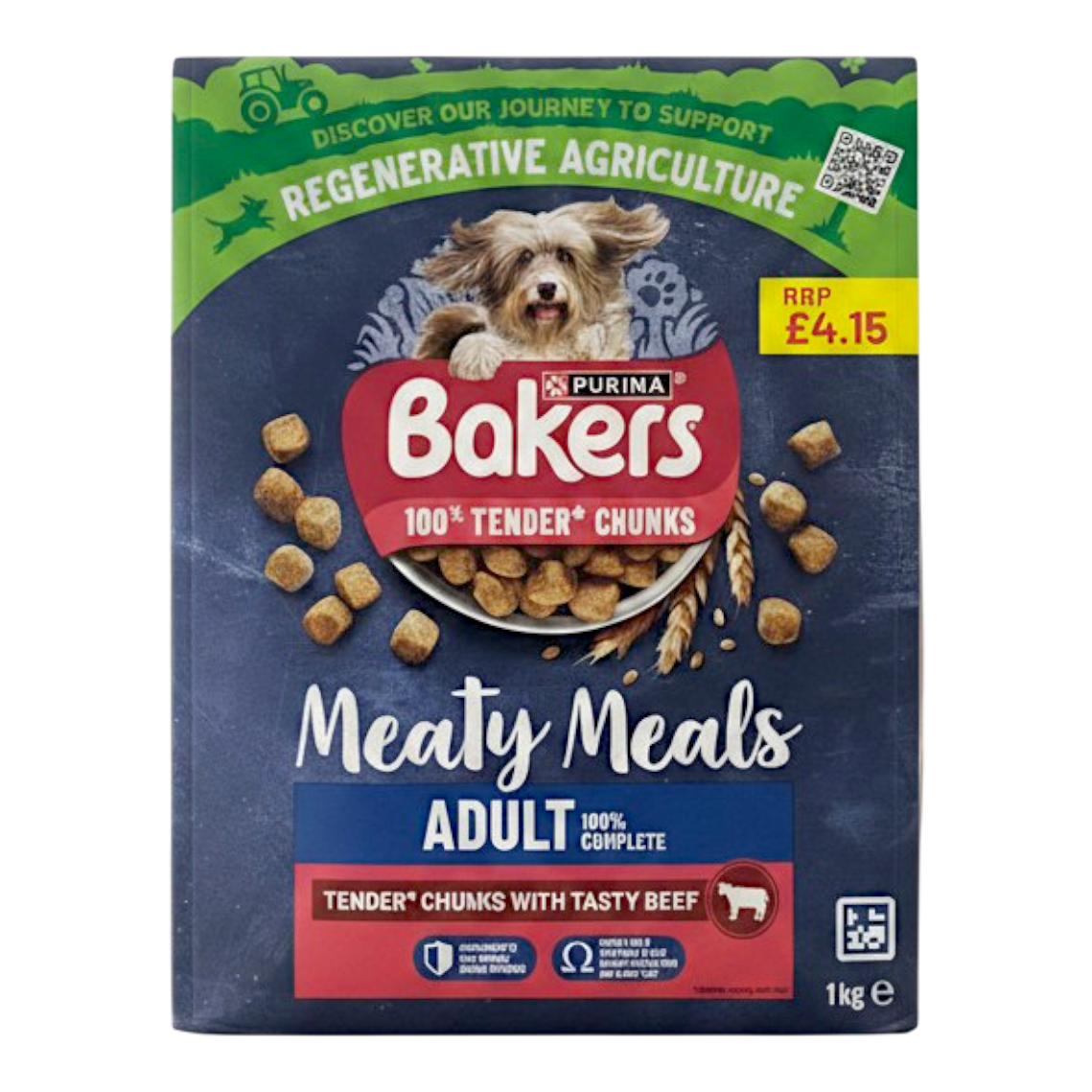 Bakers Dog Food Adult Meaty Tender Chunks With Tasty Beef 1Kg