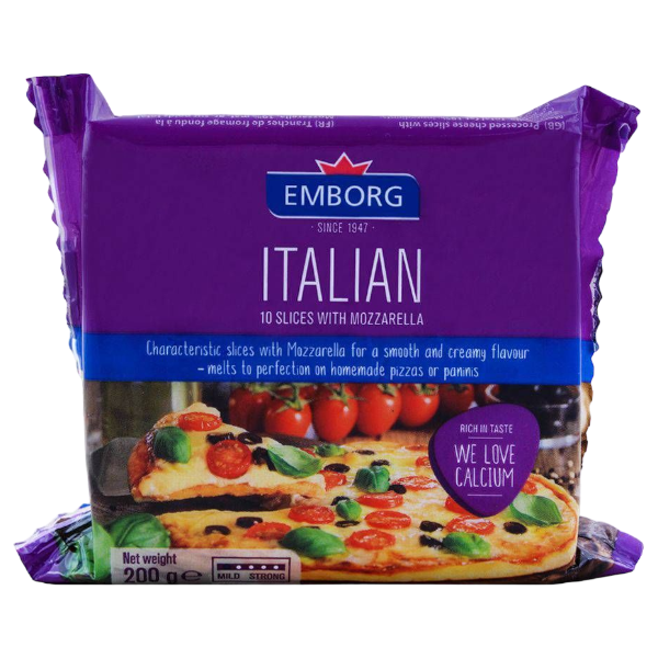 Emborg Italian Mozarella Sliced 200G