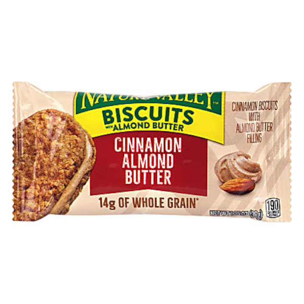 Natures Valley Biscuits With Cinnamon Almond Butter 14G