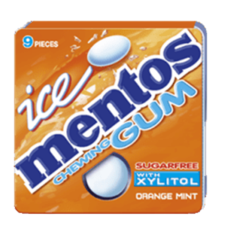 Mentos Ice Chewing Gum Orange Mint 13.05