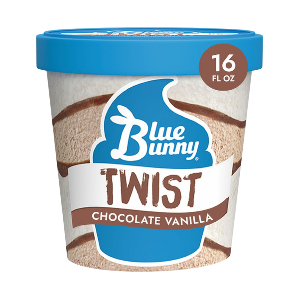 Blue Bunny Soft Chocolate & Vanilla 414Ml