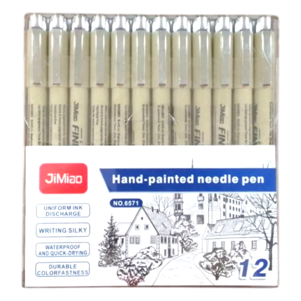 Jimiao Hand-Painted Needle Pen 12Un No.6571