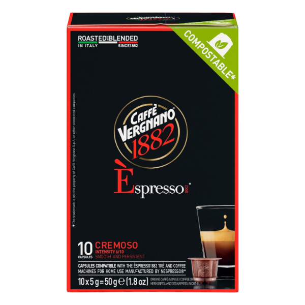 Caffe Vergnano Cremoso Capsules 50G 10Un