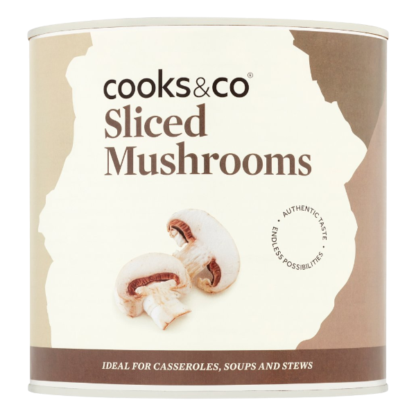 Cooks & Co Sliced Mushrooms 2.5Kg