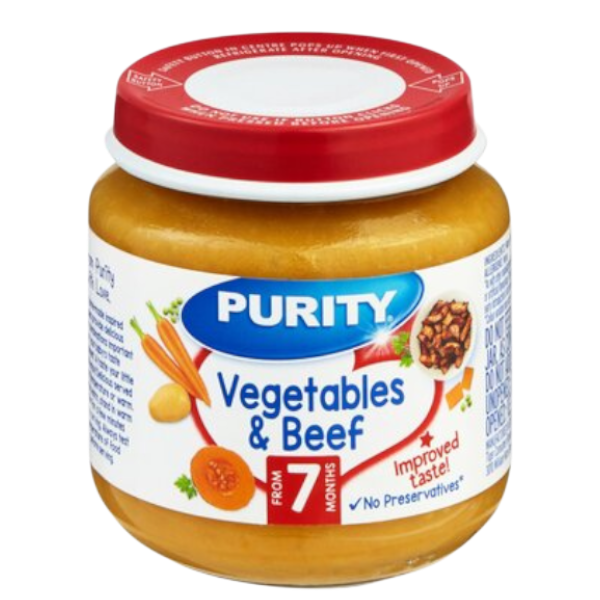 Purity Baby Food Vegetables & Beef 125Ml