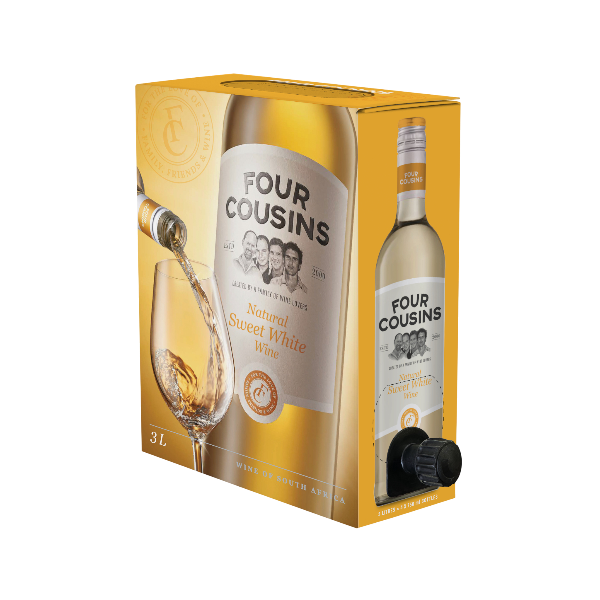 Four Cousins Sweet White Bag In Box 3L