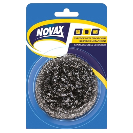 Novax Spiral Steel Scrubber 1Pc