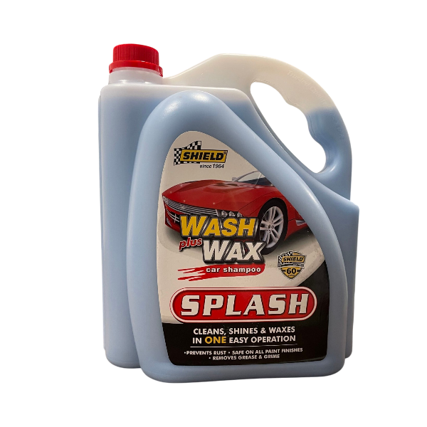 Shield Car Shampoo Splash Wash Plus Wax 5L
