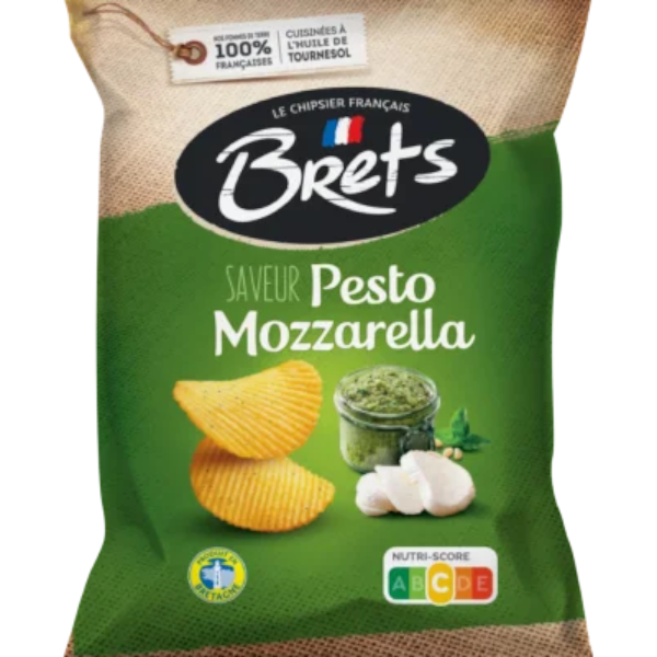 Brets Pesto Mozzarella Chips 125G