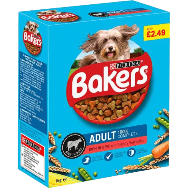 Bakers Dog Food Adult Beef&Cnty Veg 1Kg