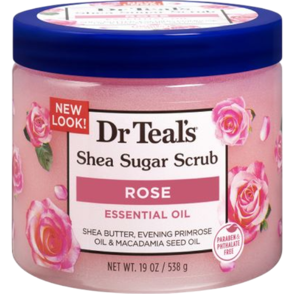 Dr. Teal's Shea Sugar Scrub Rose 538G