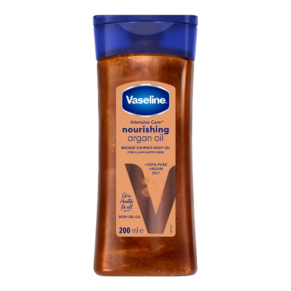 Vaseline Body Oil Nourishing Argan Oil Bronze Shimmer 200Ml