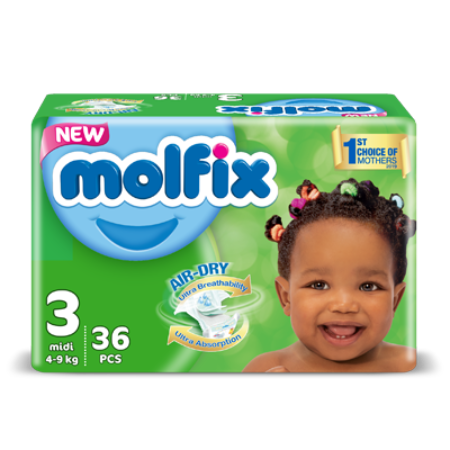Molfix 3 Midi 4-9Kg 36Un