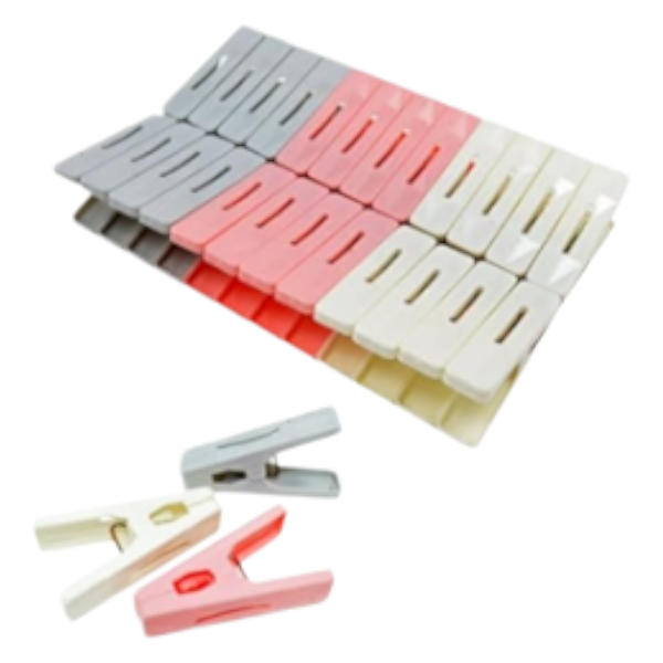Plastic Clothespins 24Un