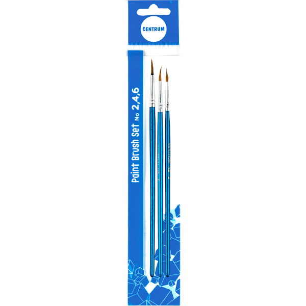 Centrum Artistic Paint Brushes Set 3Un
