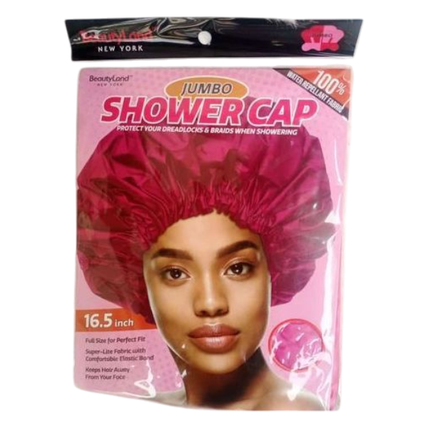 Beautyland Jumbo Shower Cap Rose Red 16.5 Inch
