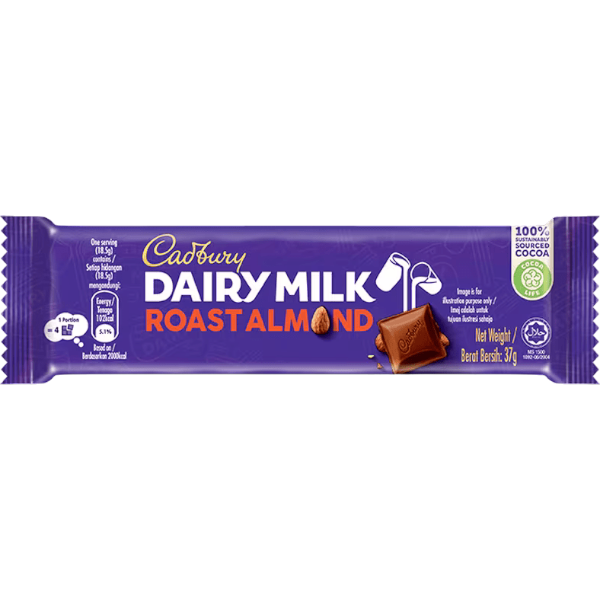 Cadbury Dairy Milk Roast Almond 40G/37G