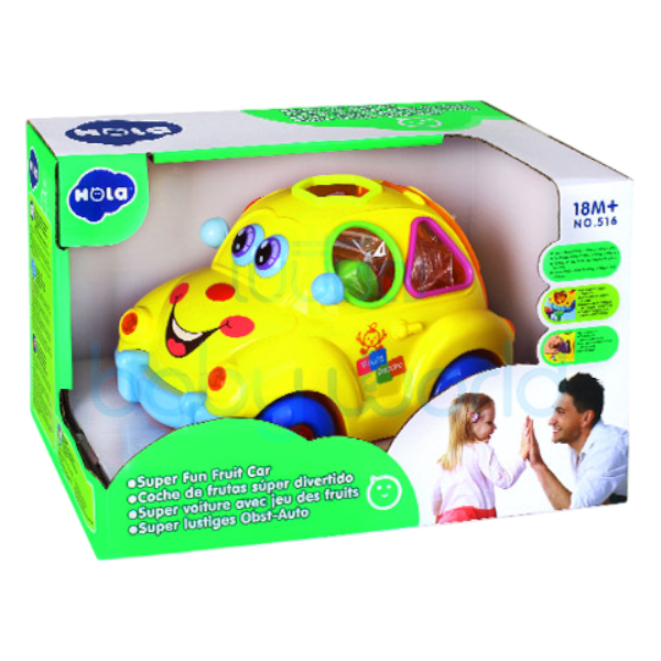 Super Fun Fruit Car With Music/Light/Block/Electric Universal
